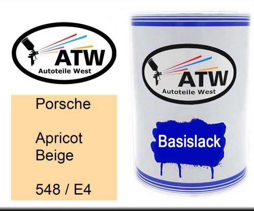 Porsche, Apricot Beige, 548 / E4: 500ml Lackdose, von ATW Autoteile West.